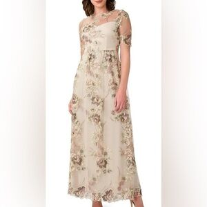Adrianna Papell Embroidered Lace Evening Gown NWT Sz14